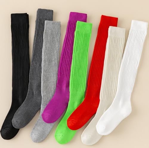 TINTAO Women's Slouch Socks Thigh High Boot Socks Soft Scrunch Socks,Knee High Boot Socks Calf Socks for Women,Size 5-10#L1193