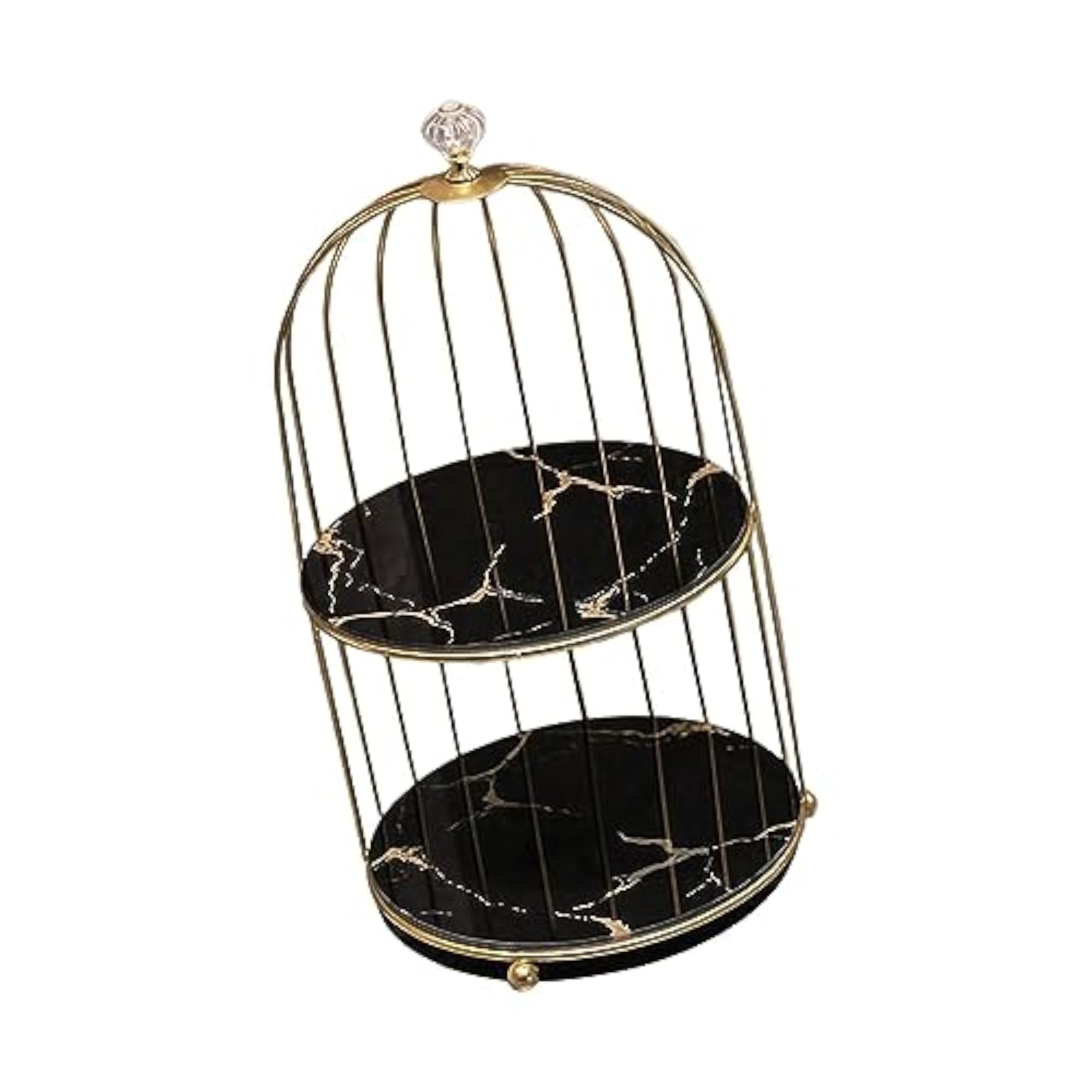 Nordic Dessert Cupcake Stand, Black & Gold