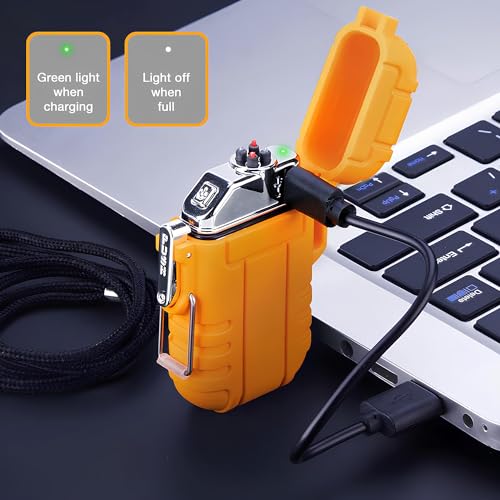 Encendedor eléctrico recargable USB ELK naranja miniatura 4
