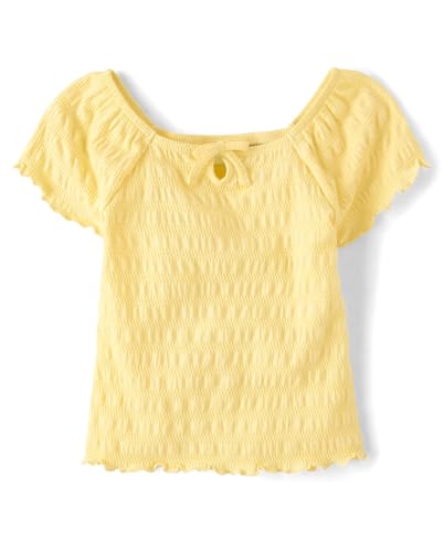 Image of The Children's Place Girls' Smocked Short Sleeve Tops