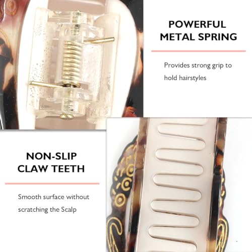 Buddha Hair Claw Clip Personalized Acetate Hair Claw Clip with Buddha Design for Women Gift, 1 Piece