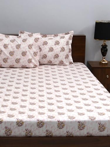 Image of Bombay Dyeing Mimosa 164 TC Microfiber Yellow Double Size Bedsheet with 2 Pillow Covers