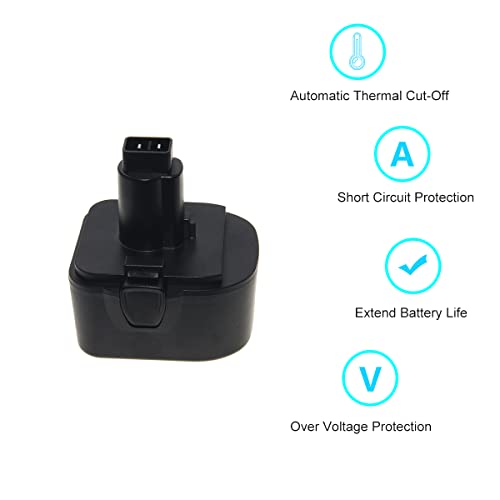 Image of Battery 14.4V 2Ah NiCd Replace for Lincoln Power luber Grease Gun 1400 1401 1442 1444