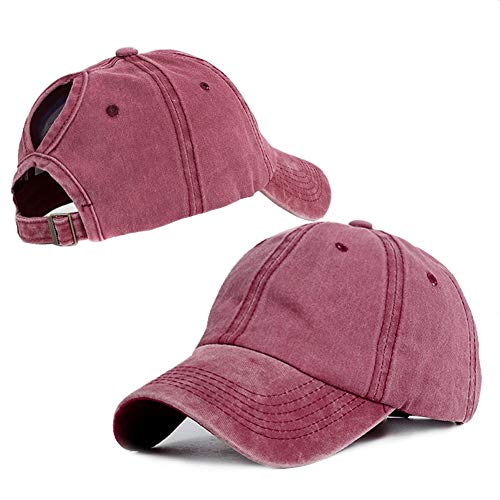 JYOHEY Casquette de baseball vintage pour femme - Style usé - Casquette de baseball - Protection UV - Réglable - En coton - - Taille unique Cover