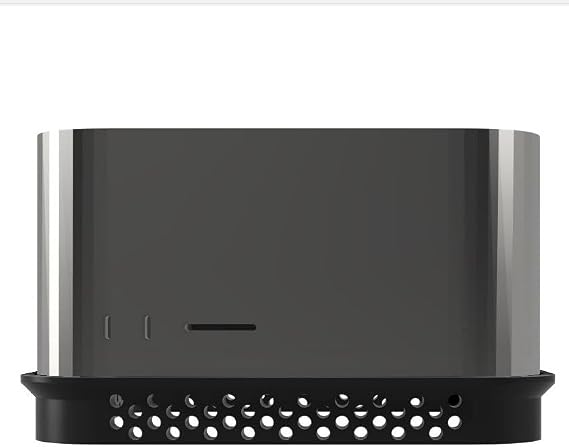 حامل مكتبي مرتفع متوافق مع Mac Studio & Mac Mini ( M1 & M2 New Gen ) - تحسين تدفق الهواء الناتج عن أداء Quiter Max ( أسود )