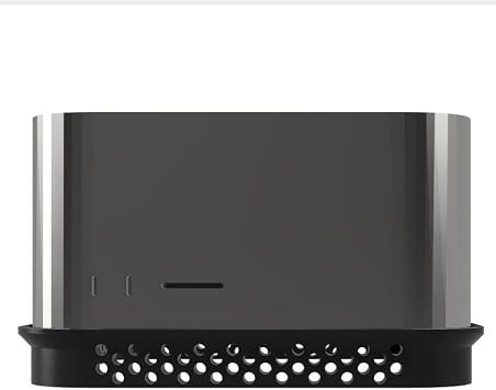 حامل مكتبي مرتفع متوافق مع Mac Studio & Mac Mini ( M1 & M2 New Gen ) - تحسين تدفق الهواء الناتج عن أداء Quiter Max ( أسود )