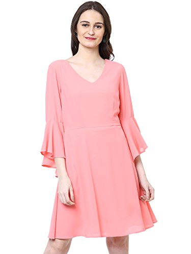 Image of Harpa Black Solid Dress(GR5119-BLACK)
