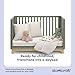 Storkcraft Santos Convertible Crib (Olive & Natural) – GREENGUARD Gold Certified, Fits Standard Crib Mattress, Converts to Toddler Bed and Daybed, 4 Adjustable Mattress Heights, Rounded Edges