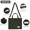 KALIDI Cord Tasche Umhängetasche Damen mit Reißverschluss, Handtasche Schultertasche Shopper für Schule Arbeit Alltag Lässige #5