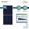 Anchor by Panasonic 550Watt Solar Panel, Non DCR Mono Facial Half Cut ...