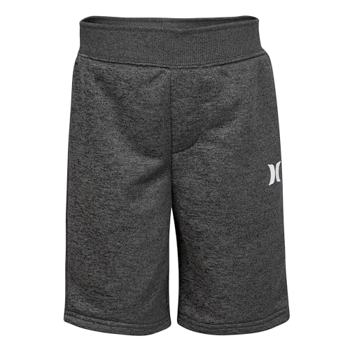 Short Hurley Solar garçon en molleton souple gris chiné