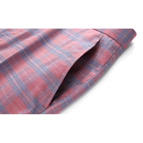 UNINUKOO Mens Classic Suit Pants Straight Fit Modern Formal Dress Pants Separate Trousers3