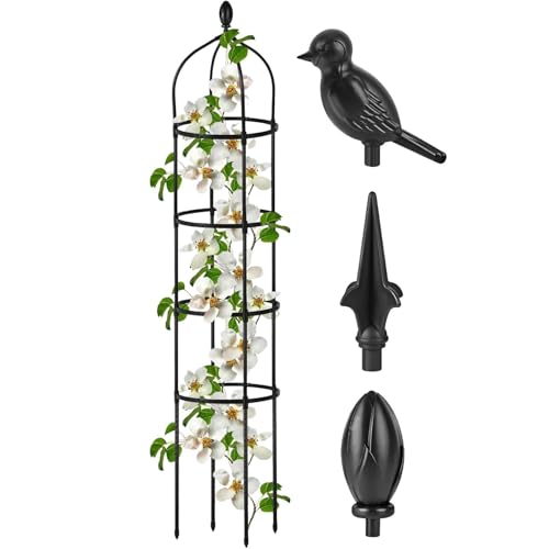 Soporte de torre de escalada de tomate para evitar la caída de plantas pesadas 2