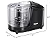 Reemix 1.5-Cup One-Touch Electric Food Chopper, 100W Mini Food Processor Meat Grinder, Mix, Chop, Mince and Blend Vegetables, Fruits, Nuts, Meats, Stainless Steel Blade (Black)
