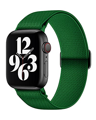 AMANECER Stretchy Nylon Watch Band Compatible with Apple Watch Series 11/10/9/8/7/6/5/4 SE...