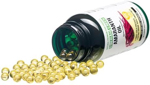 Siberian Green Amaranth Seed Oil Capsules 200 Softgels Wild Harvested Siberia Altai Cold Pressed Unrefined
