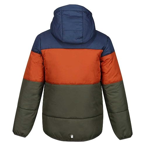 Childrens/Kids Lofthouse VII Terrain Print Padded Jacket (14 Years) (Admiral Blue/Burnt Copper)4
