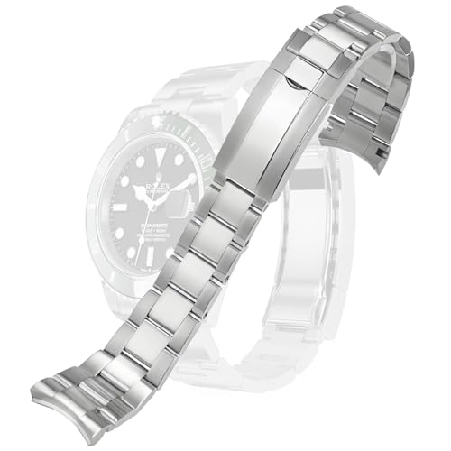 Bracelet montre Rolex Submariner mâle en acier inoxydable solide antirouille réglable