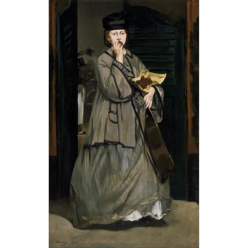 Toile Manet Street Singer excellente idée cadeau pour amateurs d'art