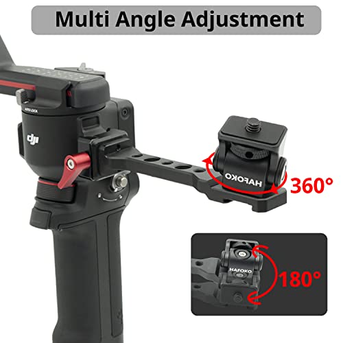 HAFOKO RS5 Phone Holder RS4 Monitor Mount Extension Handle w Tablet Mount Big Phone Adapter for Mic Light Compatible for DJI RS5/RS4/RS4 PRO/Ronin S3/RS3 PRO/RS3 Mini/Ronin RS2/RSC2 Gimbal Stabilizer - Image 4