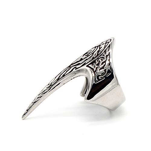 Knbob Homme Bague Griffe D'Aigle Argent Acier Inoxydable Bague Taille 64 Cover