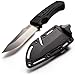 SOG Survival Knife with Sheath - Field Knife Fixed Blade Knives 4 Inch Tactical Knife and Bushcraft Knife w/Full Tang Hunting Knife Blade (FK1001-CP)