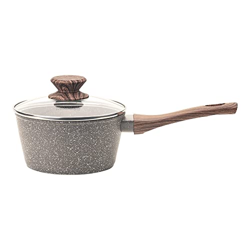 Mimo Style Panela Cook 16cm/1,3L - Estrutura em Alumínio, Revestimento Cerâmico. Alças e Cabos Soft-