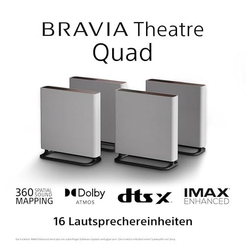 Sony BRAVIA Theatre Quad - Home Entertainment-System mit Vier kabellosen Lautsprechern, 360 Spatial Sound Mapping, Klangfeldoptimierung, 3-Wege-Lautsprecher, Dolby Atmos/DTS:X – Bild 8