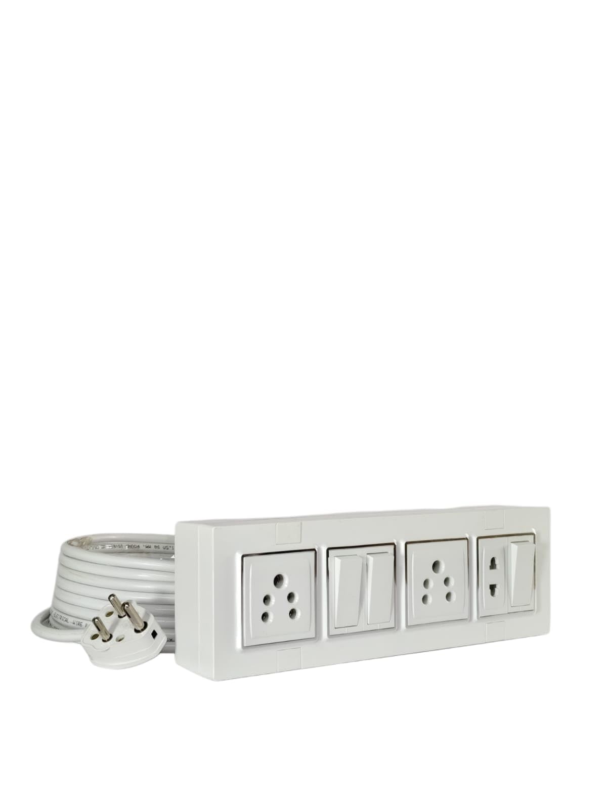 Extension Board with 2 Sockets and 1 Two pin Socket & 3 Switches | Heavy Duty Board | Multi Plug Extension Board, Box for Home, Office & Computer,Electric Switch Board Switch Board (2 Meter)-picture-24