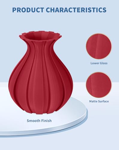 Image of DURAMIC 3D Matte PLA Filament 1.75mm Rust Red, 1kg Cardboard Spool Matte Finish 3D Printer Filament PLA 1.75mm Dimensional Accuracy 99% + /- 0.03 mm, Printing with FDM 3D Printer