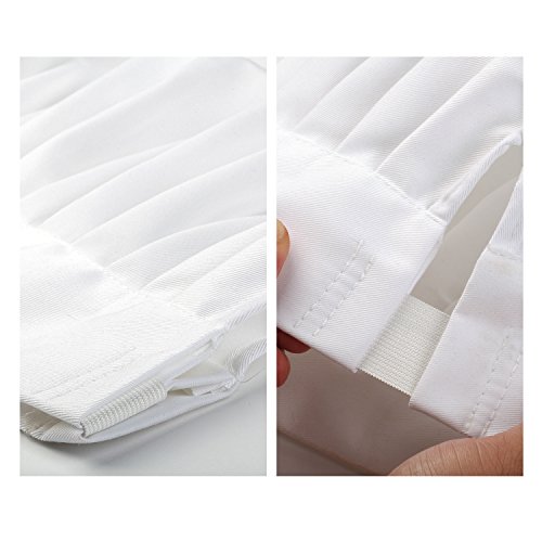 Yotache Chef Apron Set, Chef Hat And Kitchen Apron Adult Adjustable White Apron Baker Costume For Men And Women, 1 Set (33" L X 26" W) #TOP3