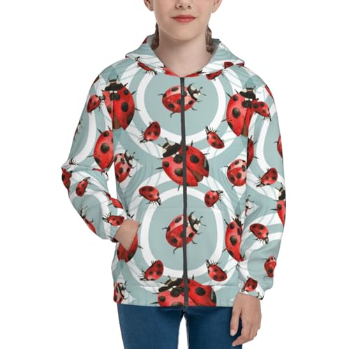 Insects Kid Hoodies Boys Zip Up Sweatshirts Girls Pullover with Pocket3