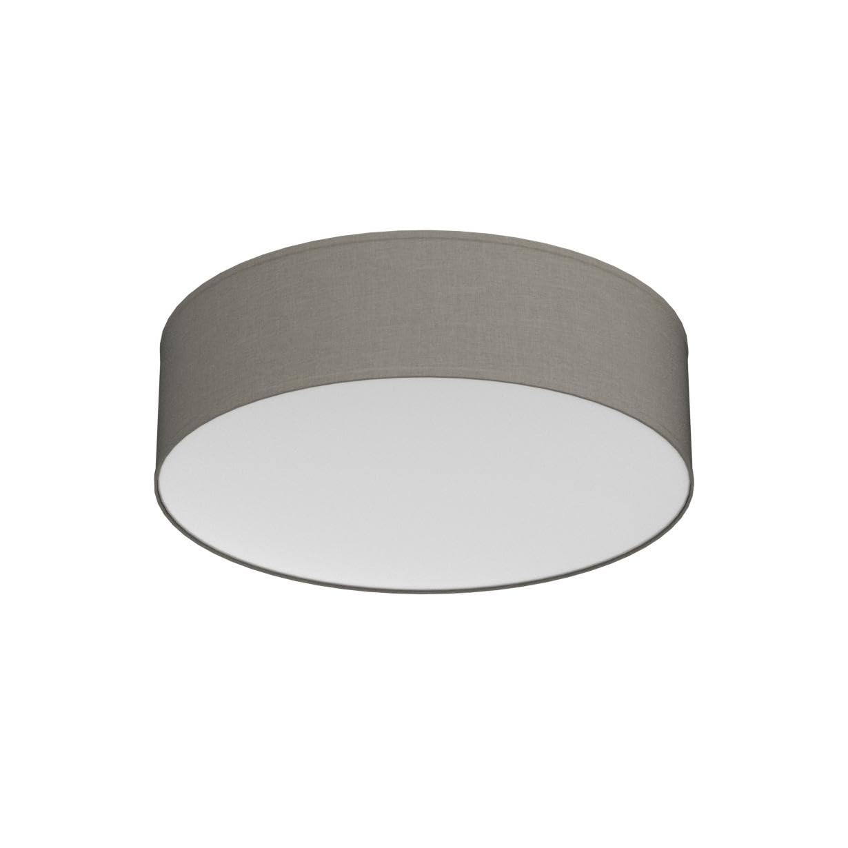 B.K.Licht - Deckenlampe mit Lampenschirm aus Stoff, Taupe, E27 Fassung, max. 40 Watt, 300mm, Deckenleuchte, Lampe, Wohnzimmerlampe, Schlafzimmerlampe, Küchenlampe, Deckenbeleuchtung, 30x10cm