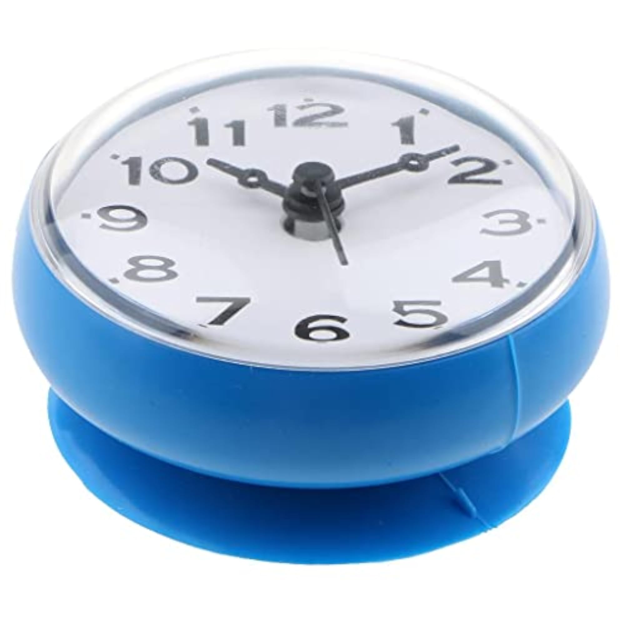 Silicone Waterproof Suction Cup Clock, Blue