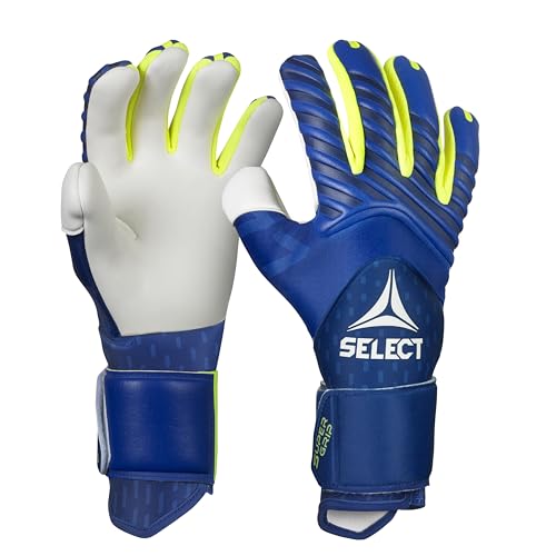 SELECT 77 Super Grip Goalkeeper Gloves, Blue/Yellow V26, Size 7