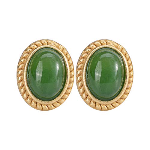 Boucles d'oreilles en Argent 925 et Jade cadeau idéal pour femme