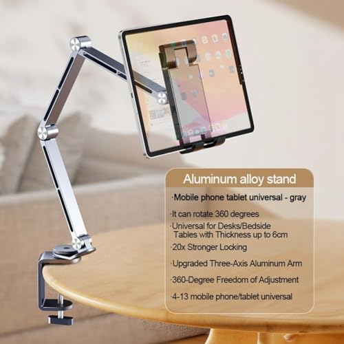 Support pliable flexible et rétractable multi-angle pour grand smartphone et tablette - 6