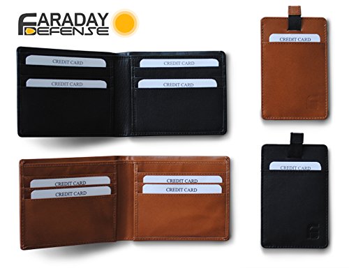 RFID Blocking Men's Bifold Wallet - Genuine Deluxe Camel Leather, ID Theft Protection4