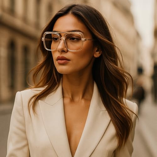 Retro Square Sunglasses for Womens Mens Vintage Oversized Pilot Sun Glasses 70s 80s 90s Shades2