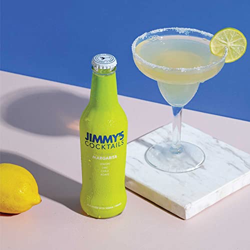 Image of Jimmy's Cocktails Margarita Cocktail Mixers (Pack Of 8) - Finely Crafted Non-Alcoholic Beverage Each 250Ml Bottle Makes 2 Drinks