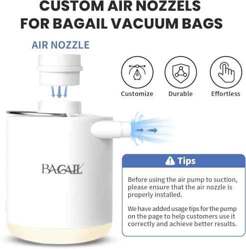 Image of BAGAIL TPU Vacuum Bag for Travel, Reusable Compression Bag with IPX8 Waterproof Zipper, Save Space for Suitcase, Backpack and Carry on (Olive Green, ExtraLarge, With Pump)