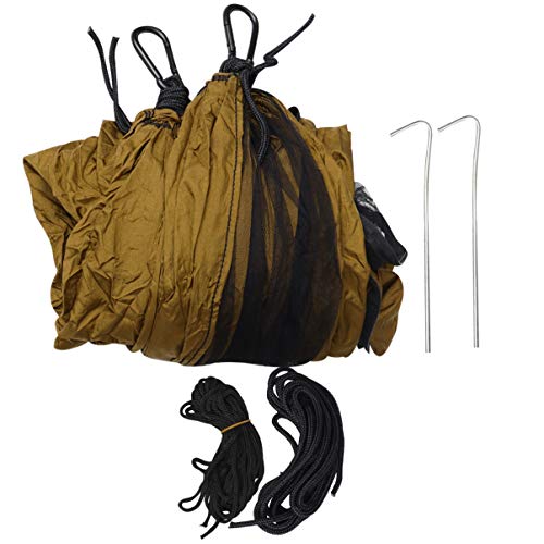 Yarnow Rede de Acampamento Portátil Leve de Náilon Rede Paraquedas com Alças para Pendurar para Moch