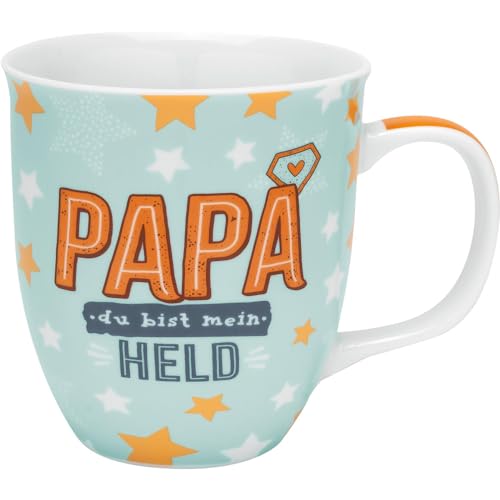 Tasse Motiv 'Papa': Tasse mit Geschenktag und mit bedrucktem Henkel