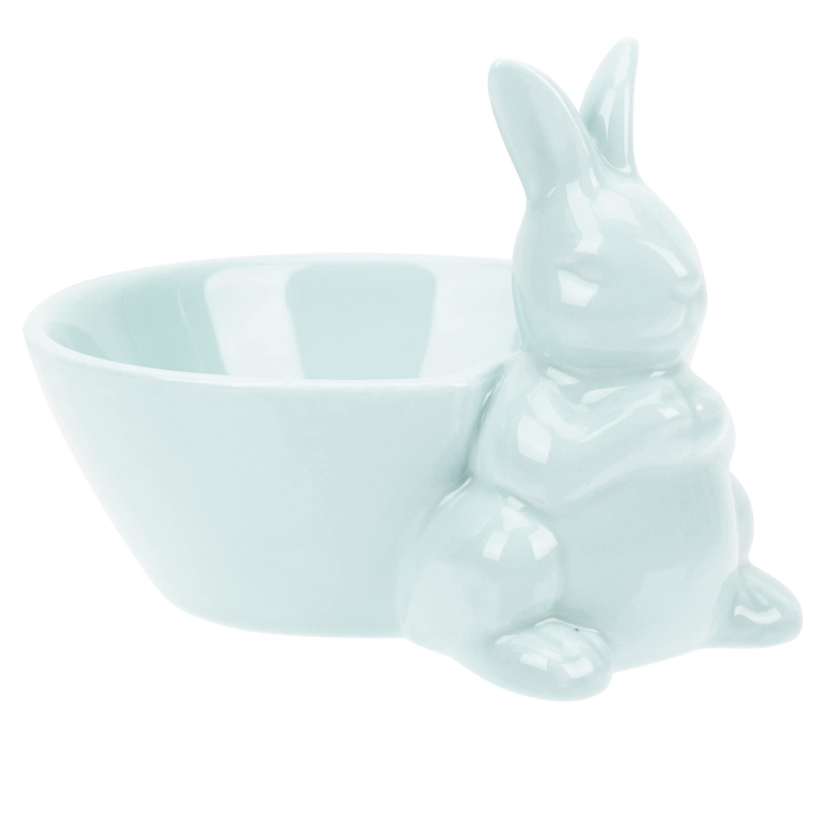 OFFSCH Easter Bunny Ceramic Bowl Cute Cartoon Rabbit Design for Serving Salad Rice Desserts Tableware for Parties Decor