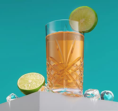 Godinger Tall Highball Glasses, Shatterproof And Reusable Acrylic - Dublin Collection, Set Of 4 #TOP1
