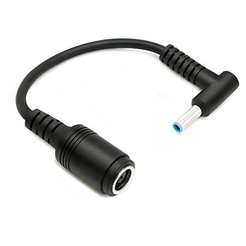 PFMY Conector Convertidor Convertir de Cable DC Socket para HP DV4 DV5 DV6 DV7 CQ60 CQ62 CQ40 Adaptador Cargador A HP Pavilion 15, HP 250 255 G2 G3 G4 G5, HP TPN-Q154, TPN-C117, TPN-Q117, TPN-C115
