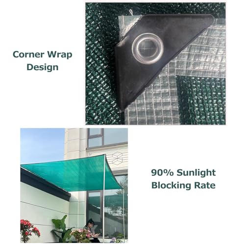 Filet de protection solaire avec œillets en tissu durable