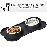 NEEZ Napfset Katzennapf Fressnapf Hundenapf Napf mit Unterlage für Katzen und Hunde - 4