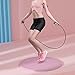 FytStycale 23 Inch Round Mat for Jump Ropes and Fitness Activities, Pink, 58x58cm