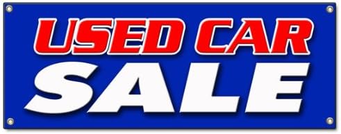 Used CAR Sale Banner Sign Cars Sell Sales use Old Vehicles for Sale Sold Signs